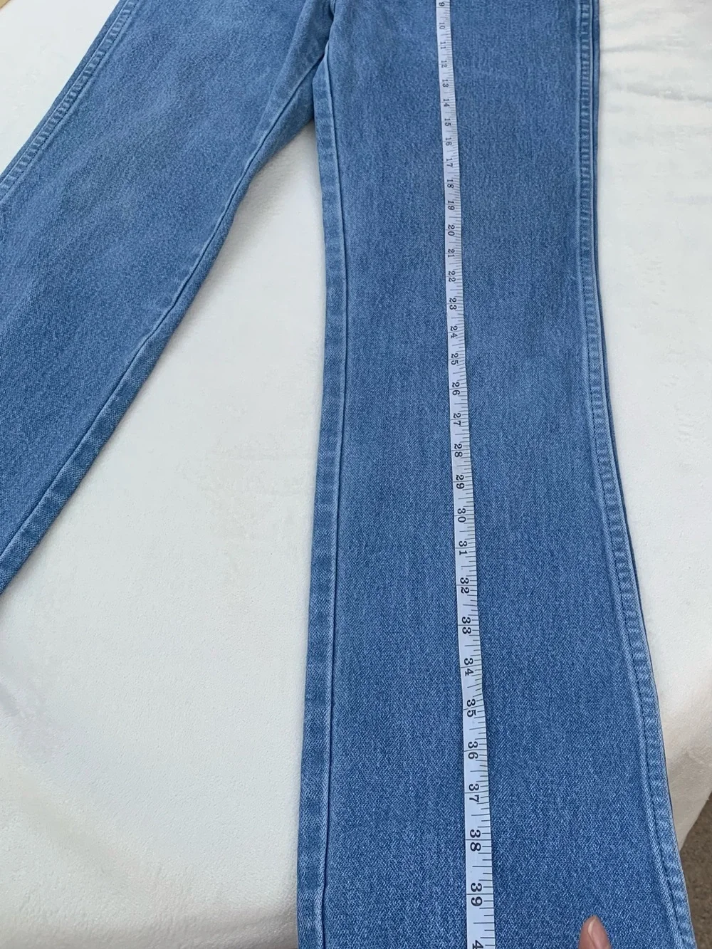Wrangler Women's Straight-Leg Jeans in Medium Blue Denim